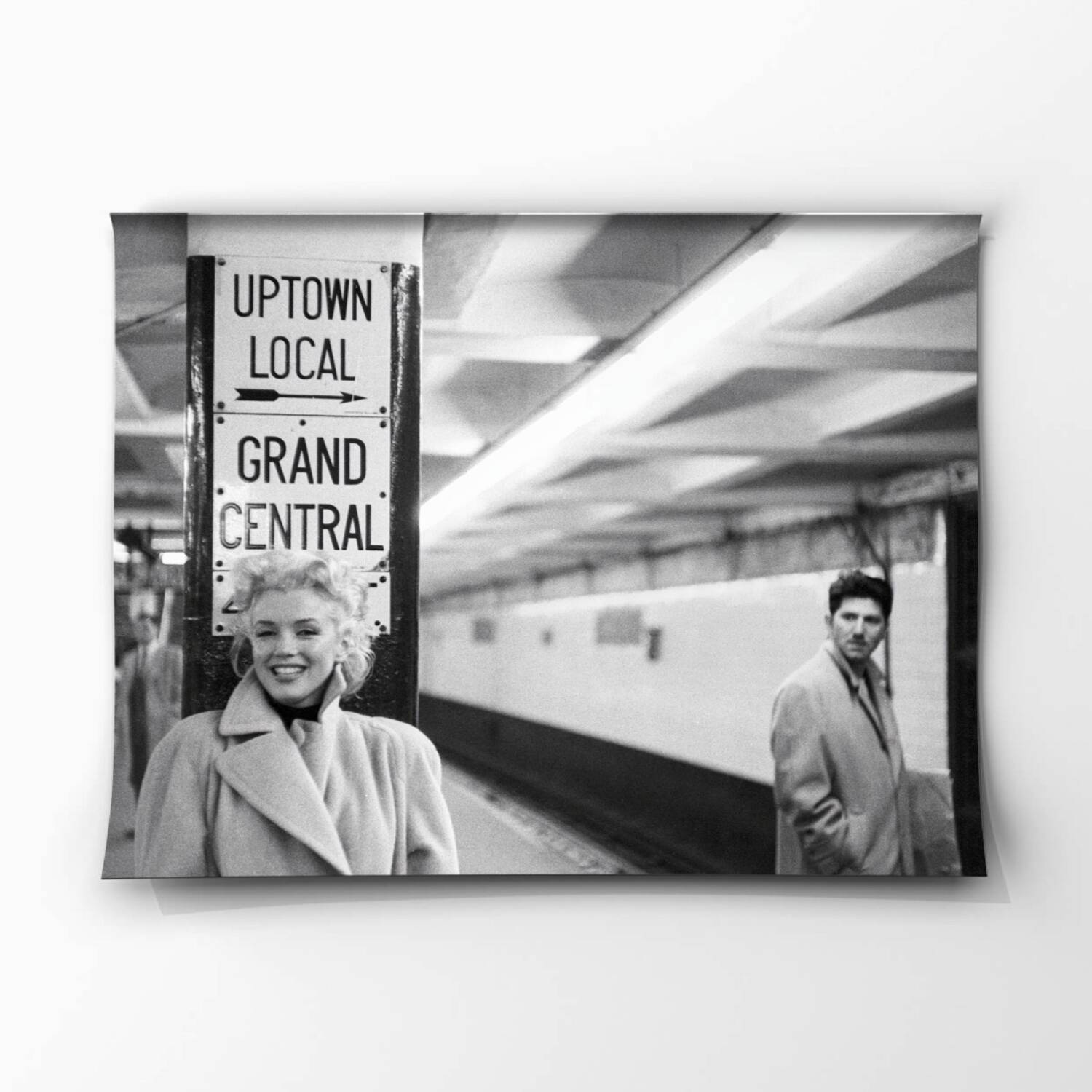 Impression d'art – Marilyn Monroe à la gare Grand Central (1955) par Ed Feinger
