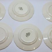 6 Small Dinner Plates Diameter 21 Cm Sarreguemines Obernai Loux