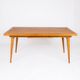 Extendable oak table in the style of Guillerme and Chambron, France 1960s