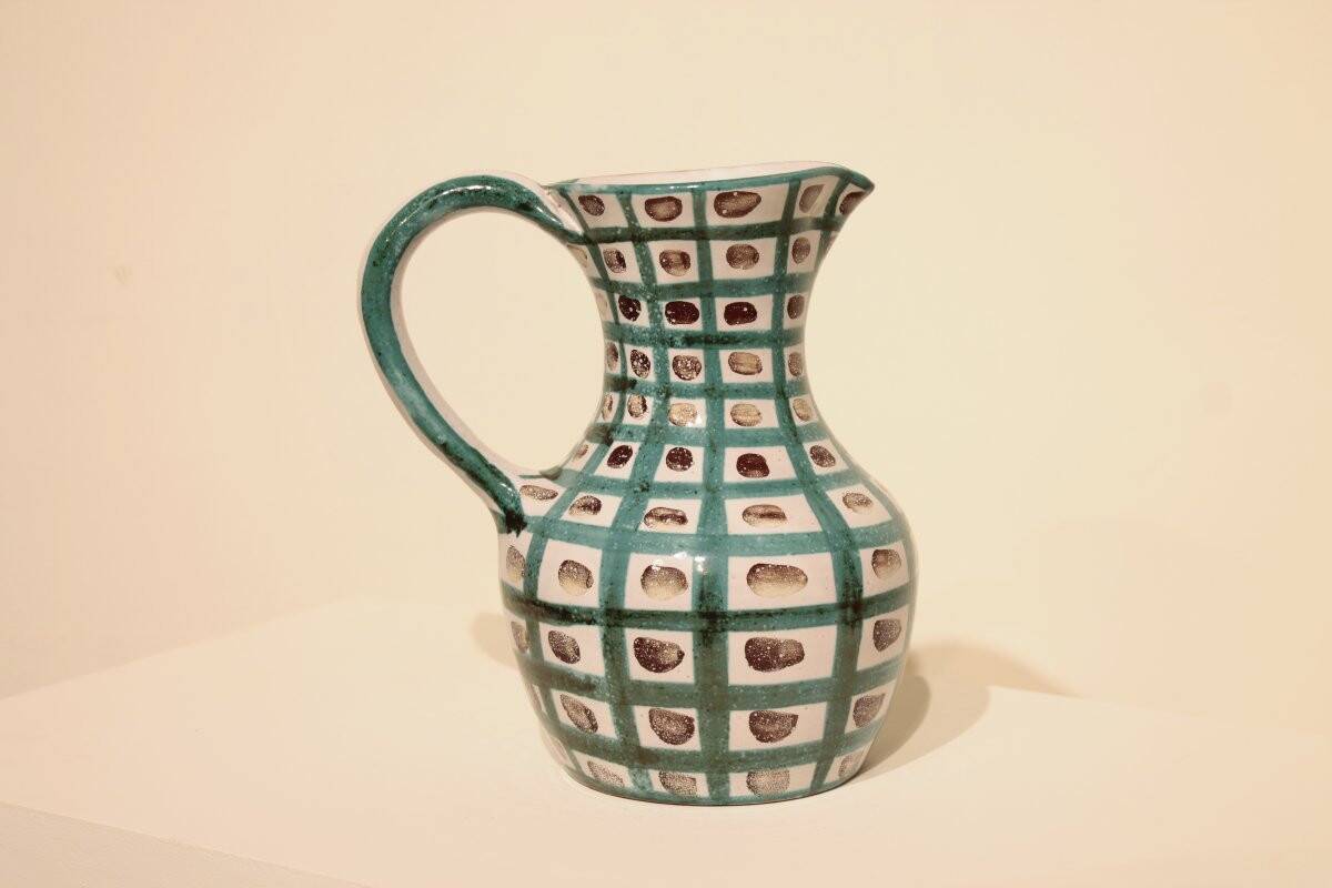 Large ceramic pitcher by Robert Picault, Vallauris.