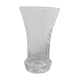 Lined crystal vase