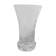 Lined crystal vase