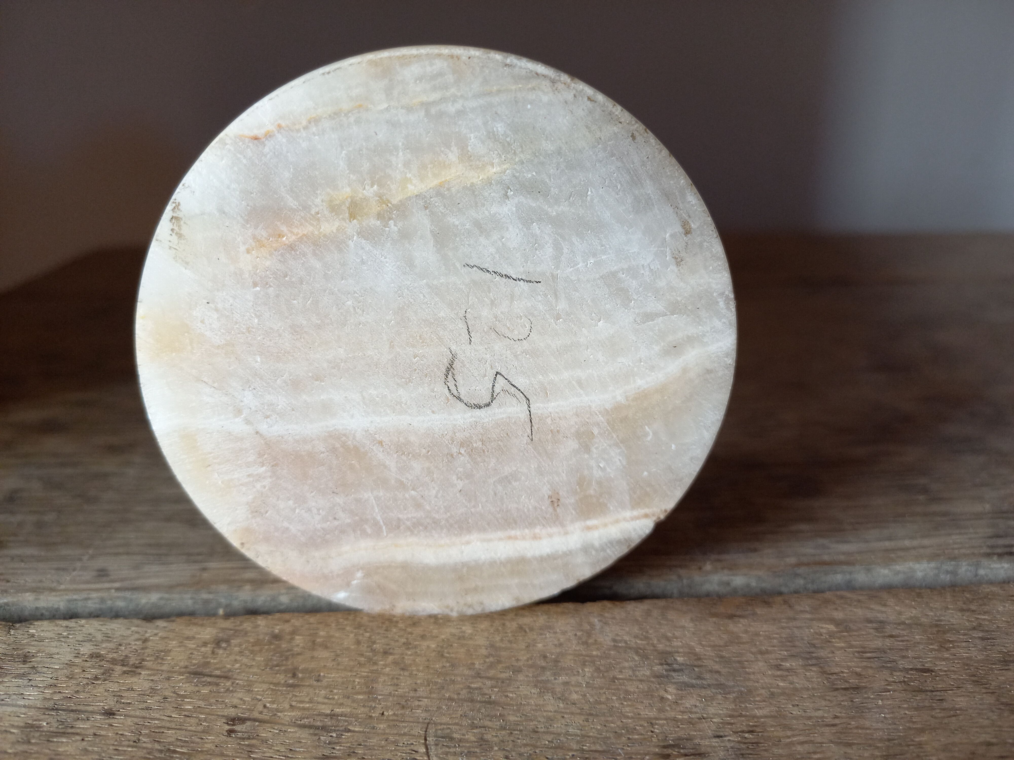 Vintage alabaster vase