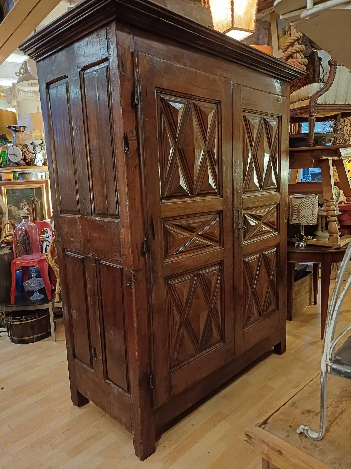 Small 17th century Louis 13 wardrobe