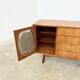 Mid-century teak sideboard, 2 doors 4 drawers — brutalist spirit