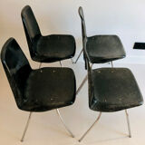 4 Alberto Roselli designer chairs, production Rima Gastone Rinaldi Italy 1960s
