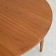 Round extending table, light oak, East Germany, 1960s