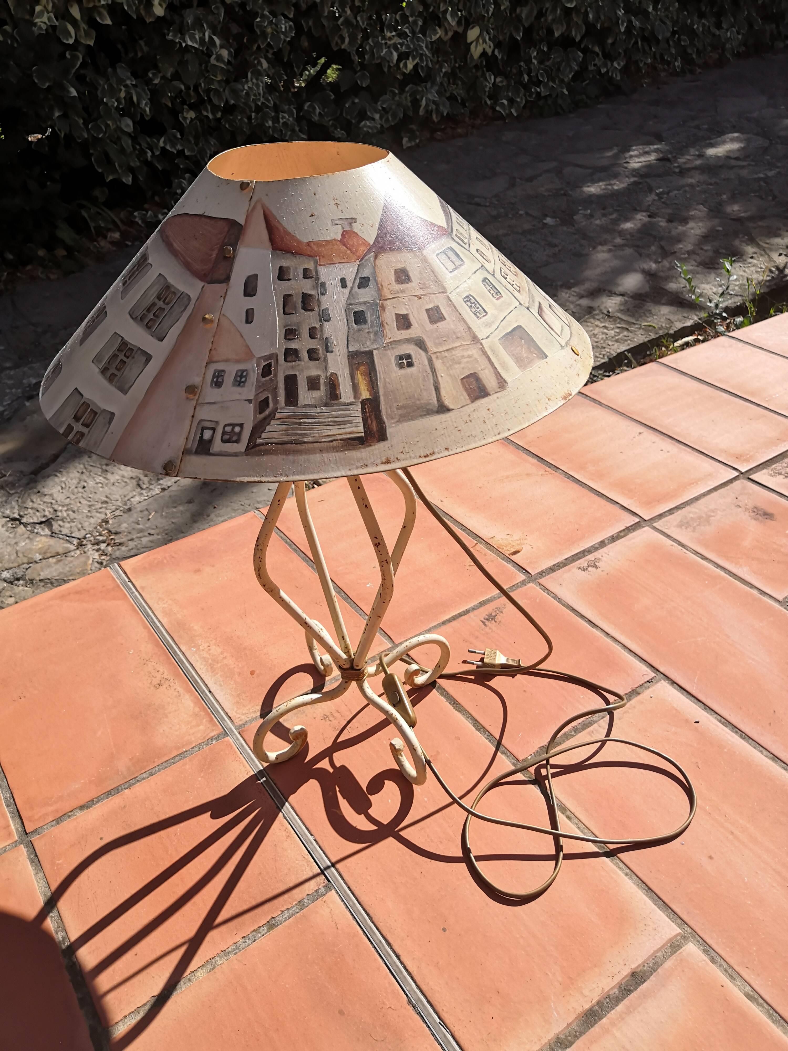 Vintage all-metal table lamp