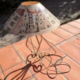 Lampe à poser tout en métal vintage
