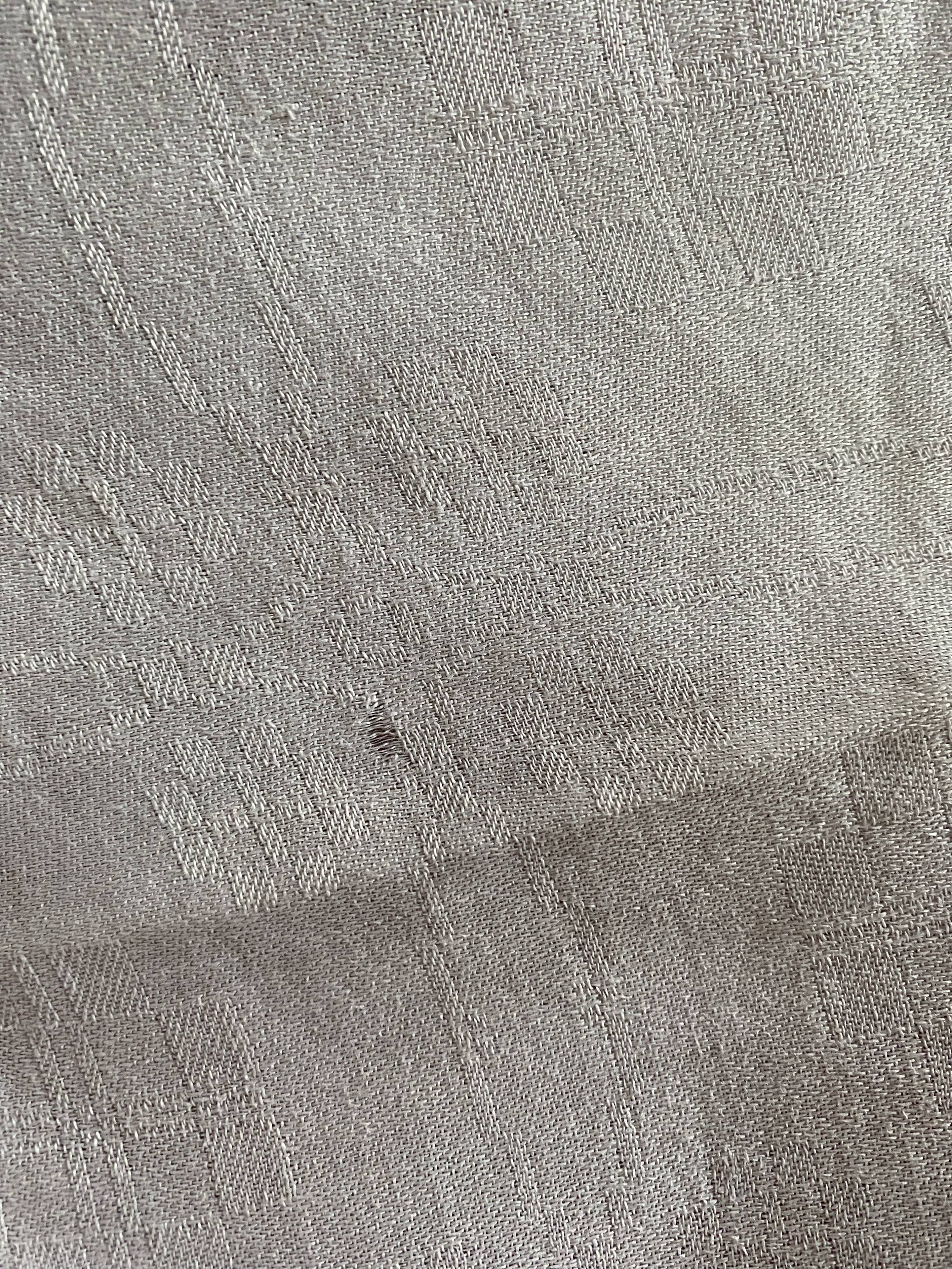 6 towels XIXth s linen and damask silk A M