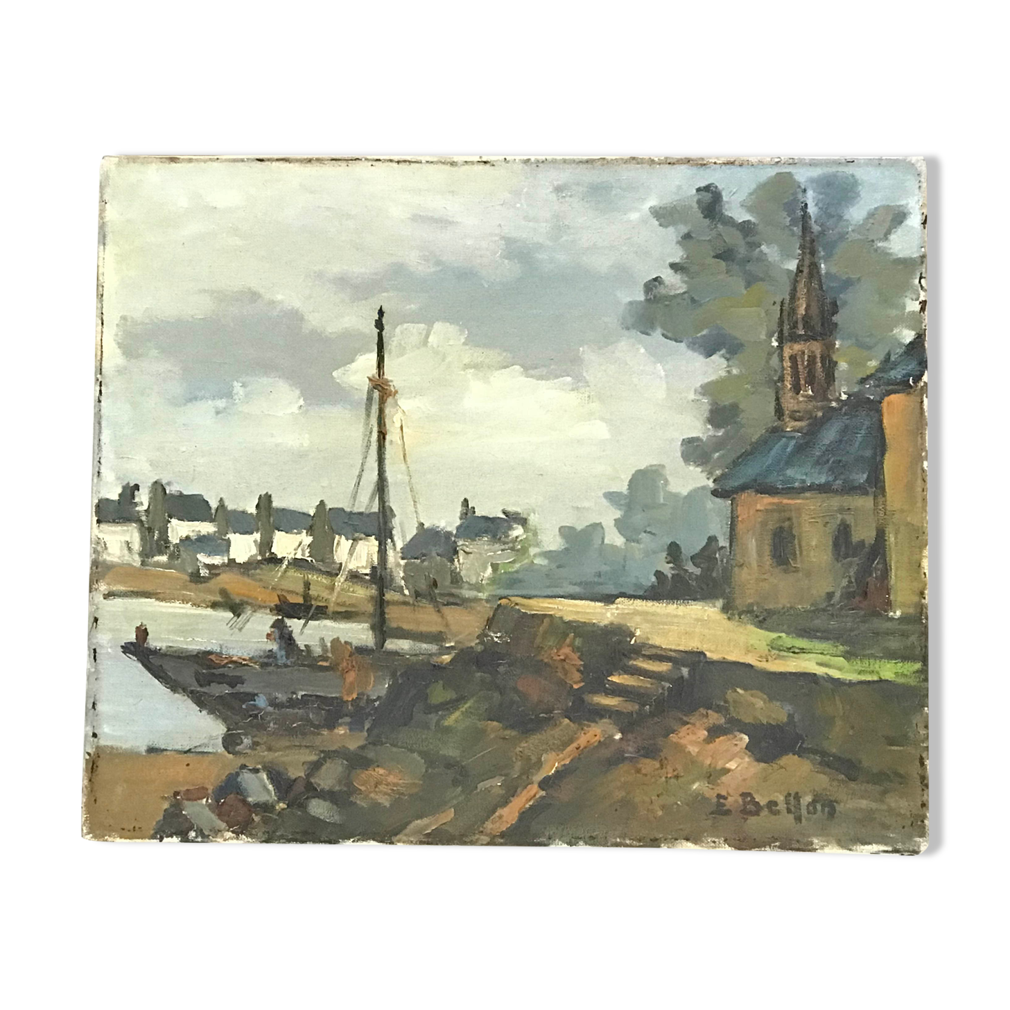 Tableau marine à l'huile