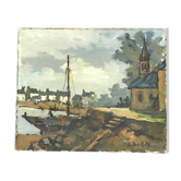 Marine oil painting