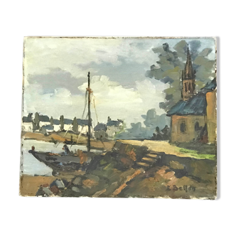 Tableau marine à l'huile