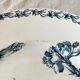 Antique dishes on foot in Luneville carnation porcelain