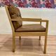 Scandinavian design leather armchair "Bernt Petersen" 1960.