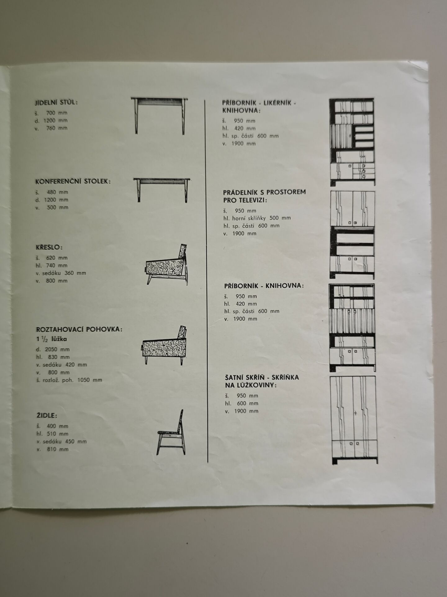Buffet / Library OP-010 Drevotex Zamberk from Czechoslovakia 1977