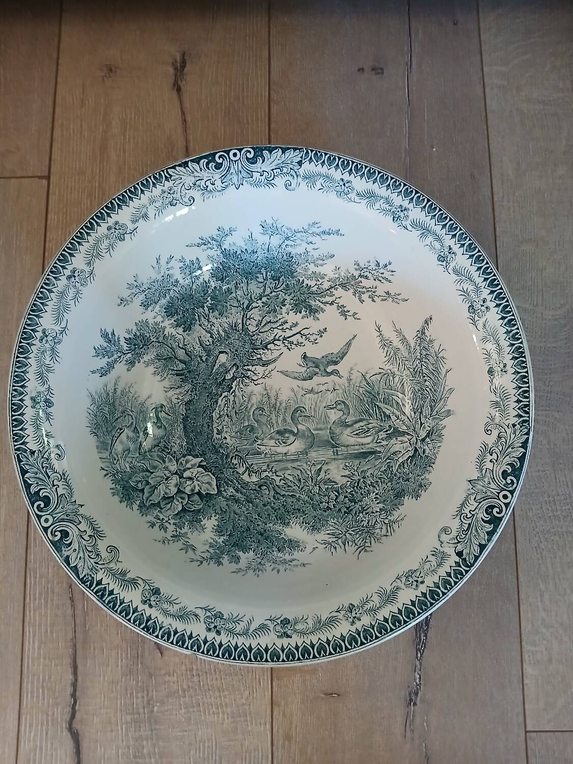 Old ironstone dish from Sarreguemines