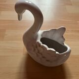 Swan ceramic pot