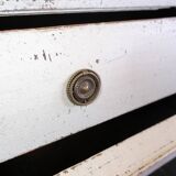 Commode peint en gris gustavien des années 1790