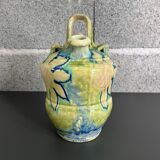 Gargoulette décor floral jaune