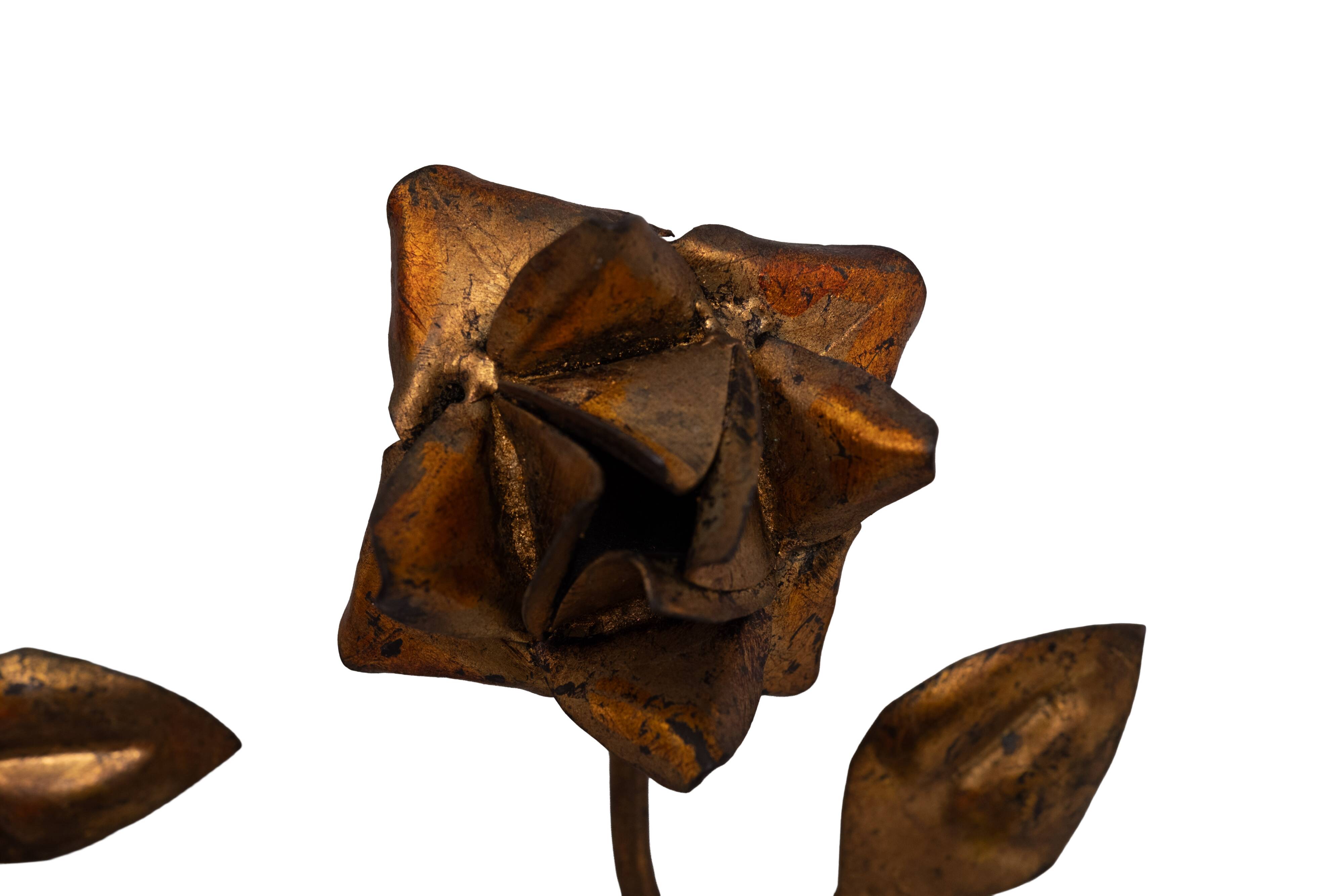 set Gilded Metal wall coat racks 1950s France