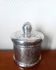 Vintage candy dish in reverse-painted glass