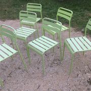 Six Roxö metal stackable chairs by Ola Wihlborg for Ikea 2010