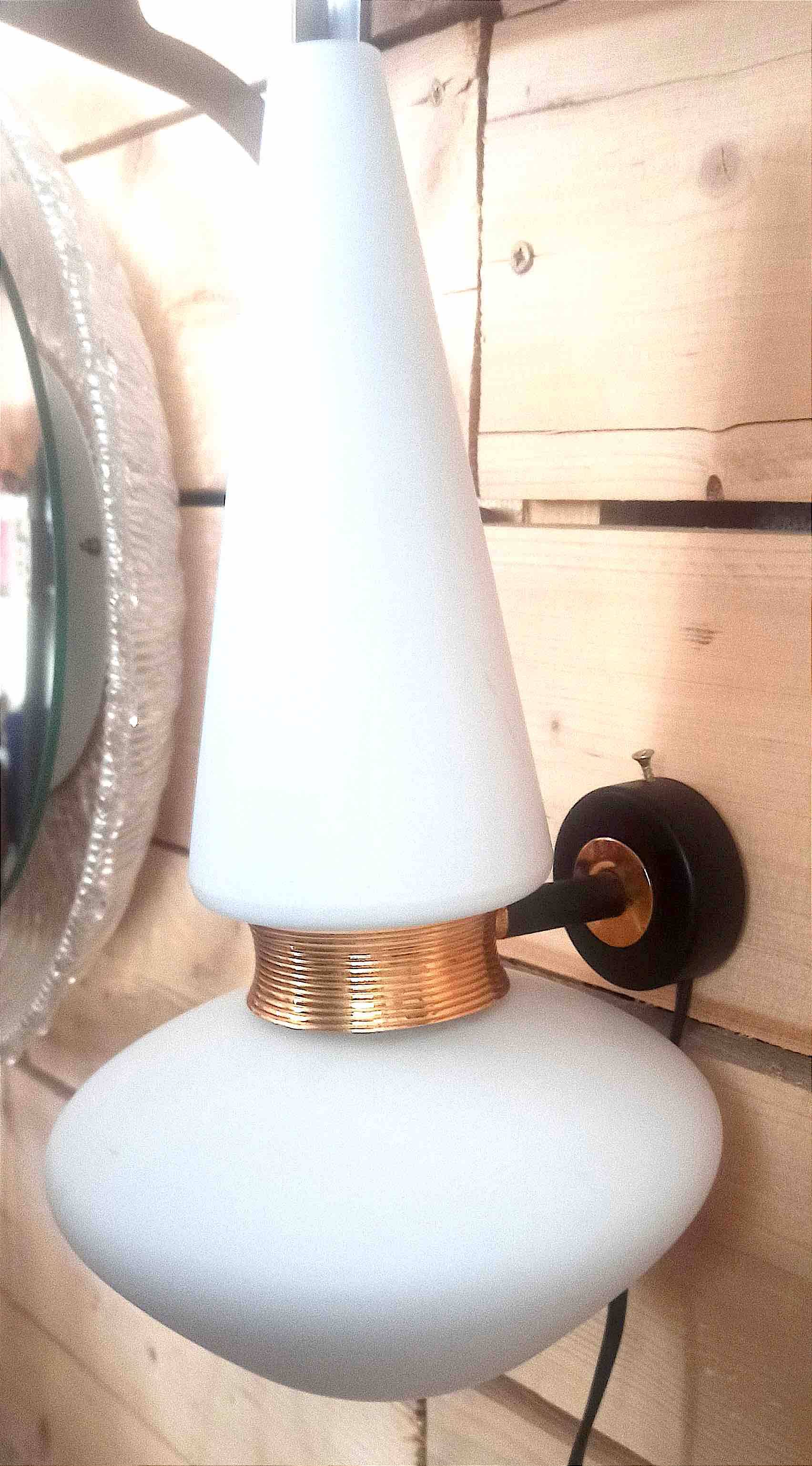 60s double lighting wall light Height 32.7 cm