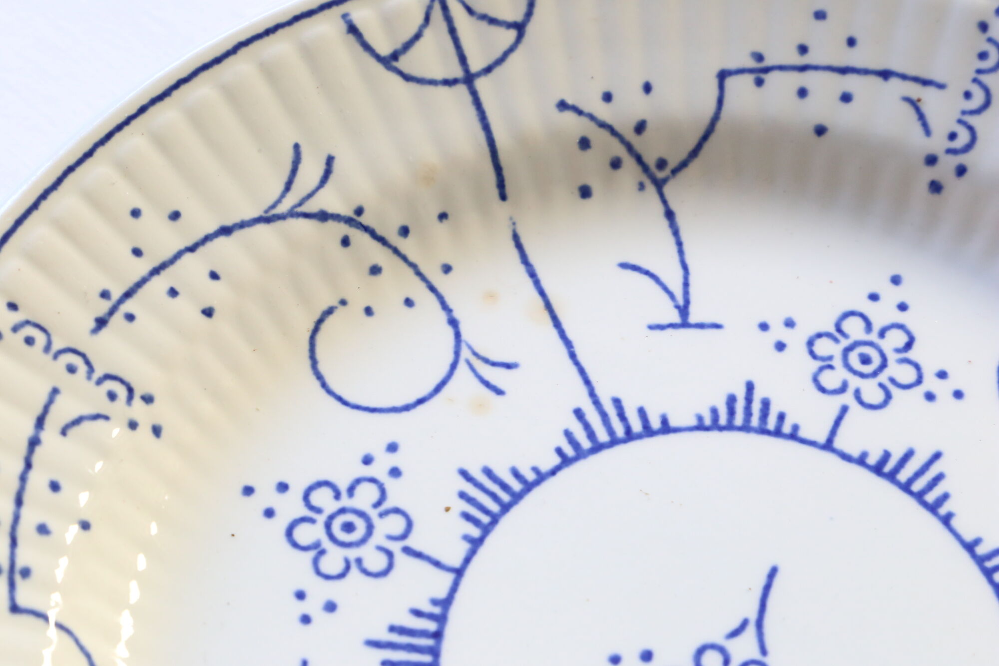 Set of 6 dessert plates Boch La Louvière Belgium, vintage, Belgium