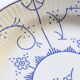 Set of 6 dessert plates Boch La Louvière Belgium, vintage, Belgium