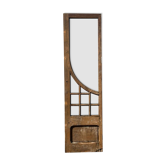 Porte simple en chêne vitrée XIX/XX
