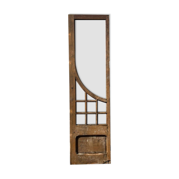 Single oak door with glass in the 19th/20th century