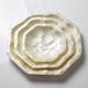 Octagonal capiz shell bowls/trays, vintage Asia from the 1970s-1980s.