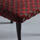 Elegant Gucci fabric upholstered chair, Italy, 1950s