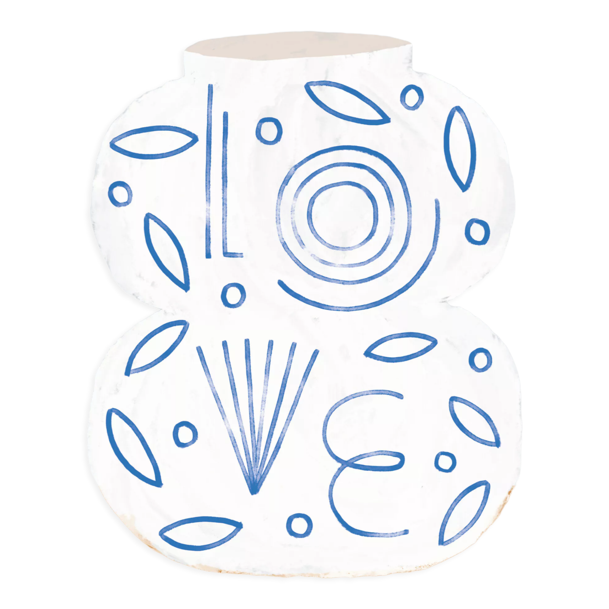 Pop-up Christmas 22 - Wall poster white vase with the word love 50cm*70cm