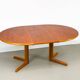 Danish Round Teak Dining Table with Extensions by Gudme Møbelfabrik, 1970s