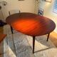 Vintage Scandinavian extendable round table in rosewood "Ingrid"