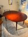 Vintage Scandinavian extendable round table in rosewood "Ingrid"