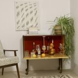 Bar cabinet on wheels circa 1950