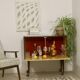 Bar cabinet on wheels circa 1950
