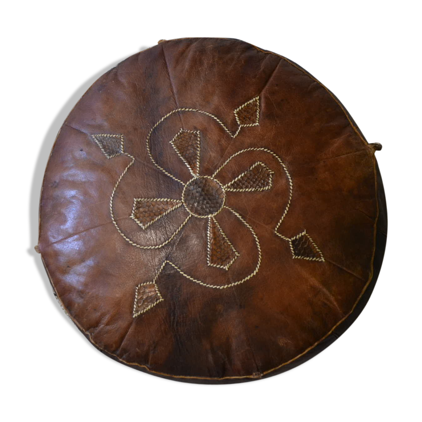 Pouf marocain à tresses Selency