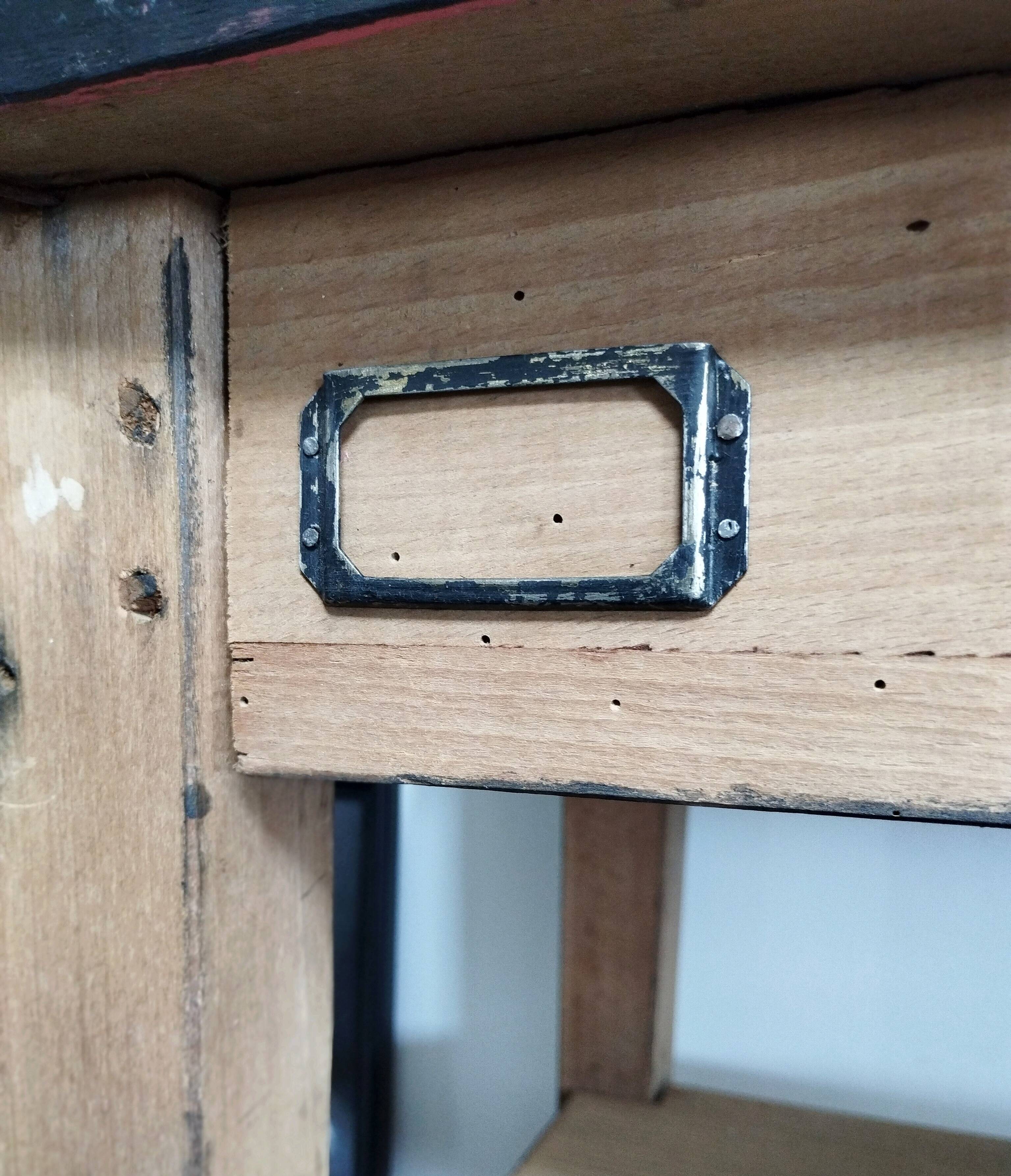 Table d'atelier, console vintage