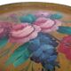 Round tray old flowers