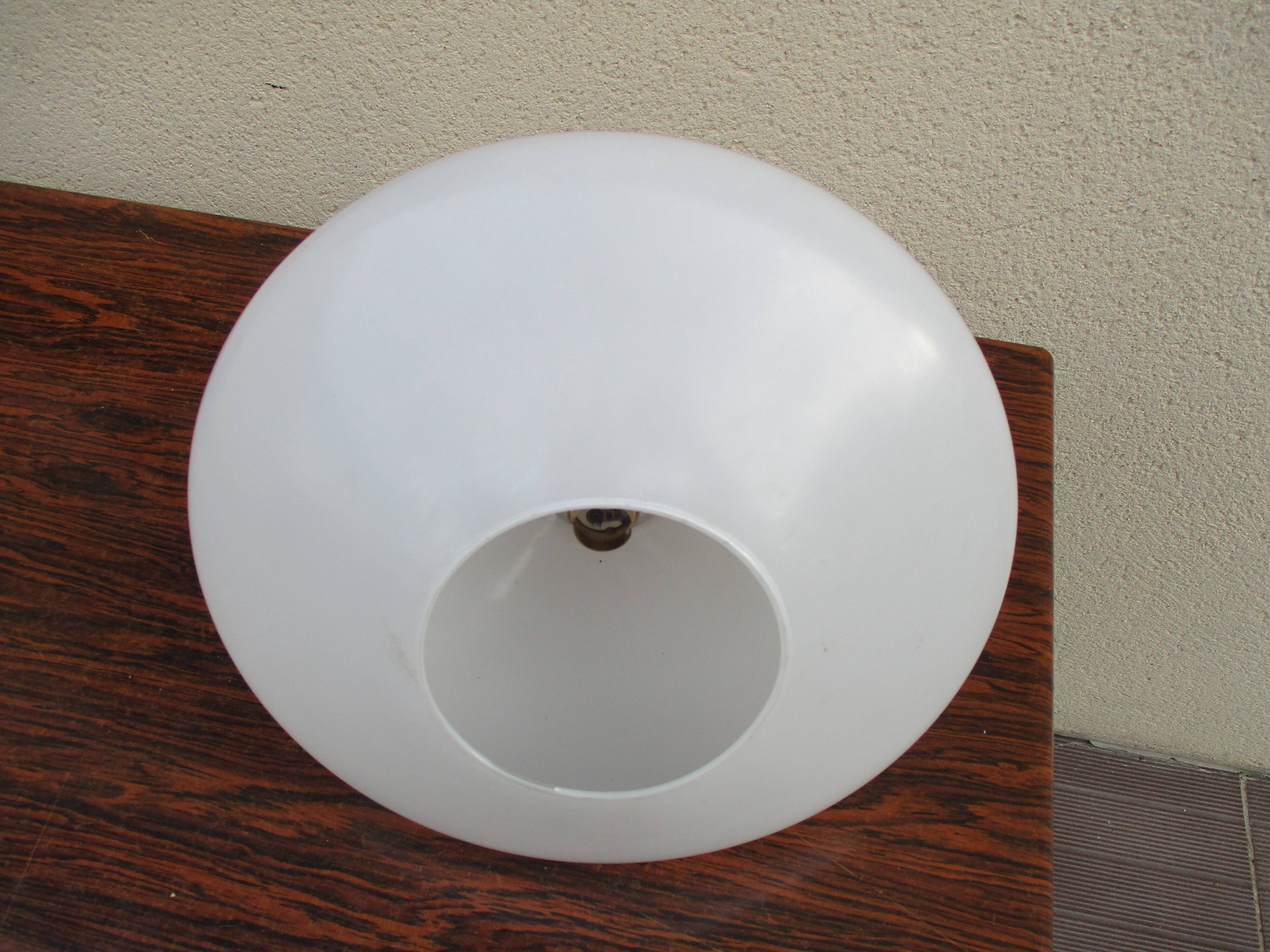 Suspension lustre scandinave opaline  vintage