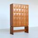 Large Brutalist highboard in oak Mid-Century Gemany 1970