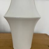 Contemporary white glazed ceramic vase, 32cm high