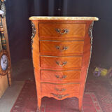 Chest of drawers with 5 drawers in louis xv style stamped skalski