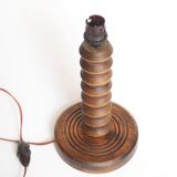 Dudouyt style wooden lamp base