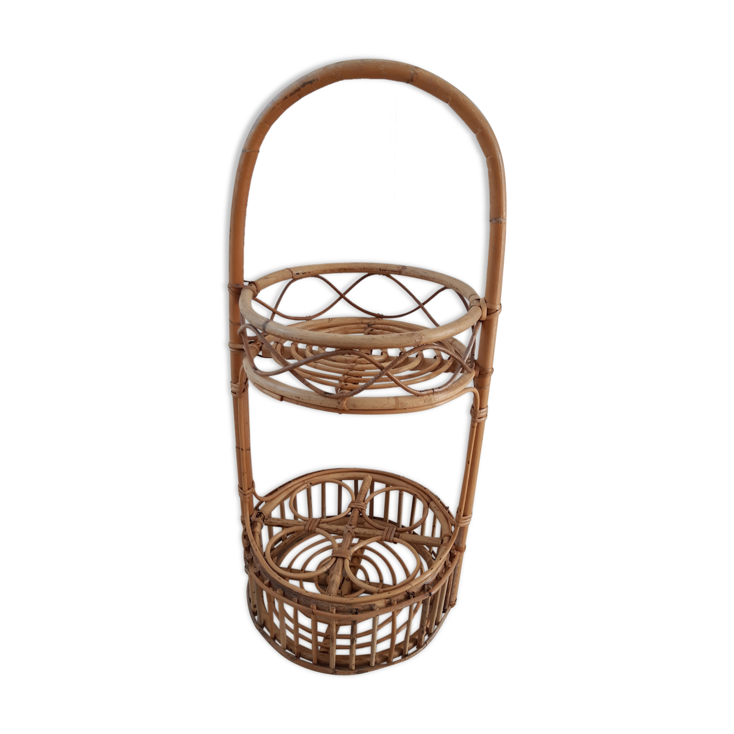 Rattan bar service 70s