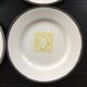 Set of 4 plates with oak leaf decoration